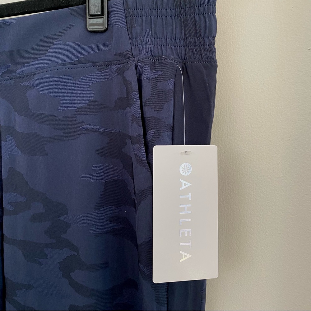 Athleta Navy Camo Jogger Pants - Picture 3 of 5